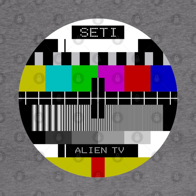 Retro TV SETI Alien Test Pattern by Closeddoor